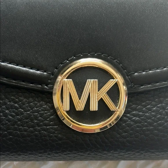 Michael Kors Black Fulton Flap Leather Wallet - Picture 6 of 6